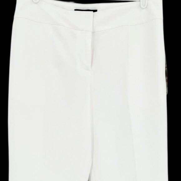 Black Label by Evan-Picone Womens Full Lined Mid Rise Stretch White Pants 10 NWT - Picture 3 of 11